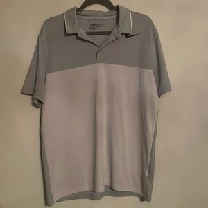 Nike Mens Light/Dark Gray Golf Shirt